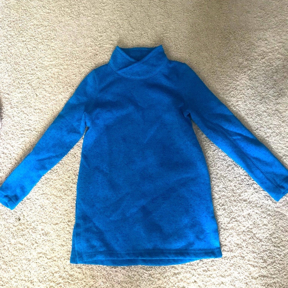Lands End long fleece pullover sweater